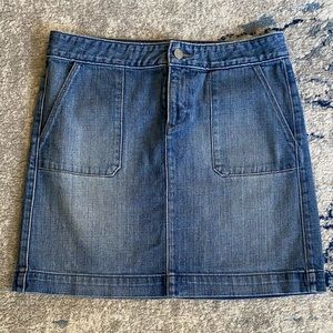 LOFT jean skirt with pockets low rise SIZE 4